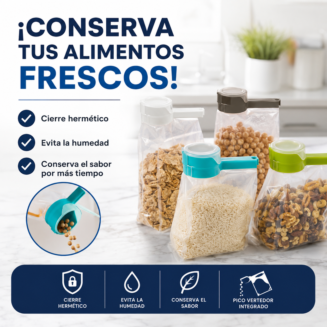 Sellador de Fundas con Dosificador